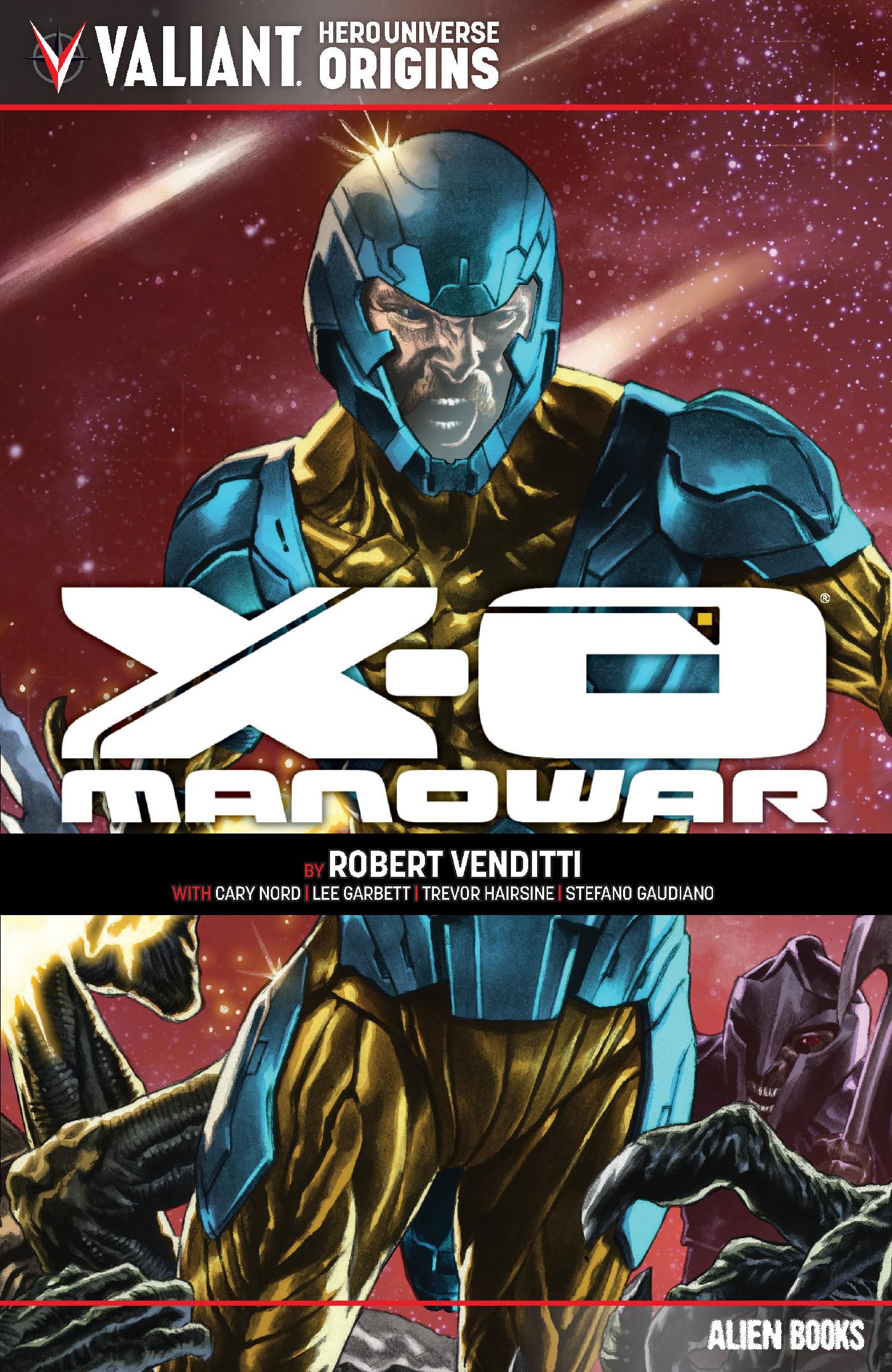jaquette album Valiant Hero Universe Origins: X-O Manowar