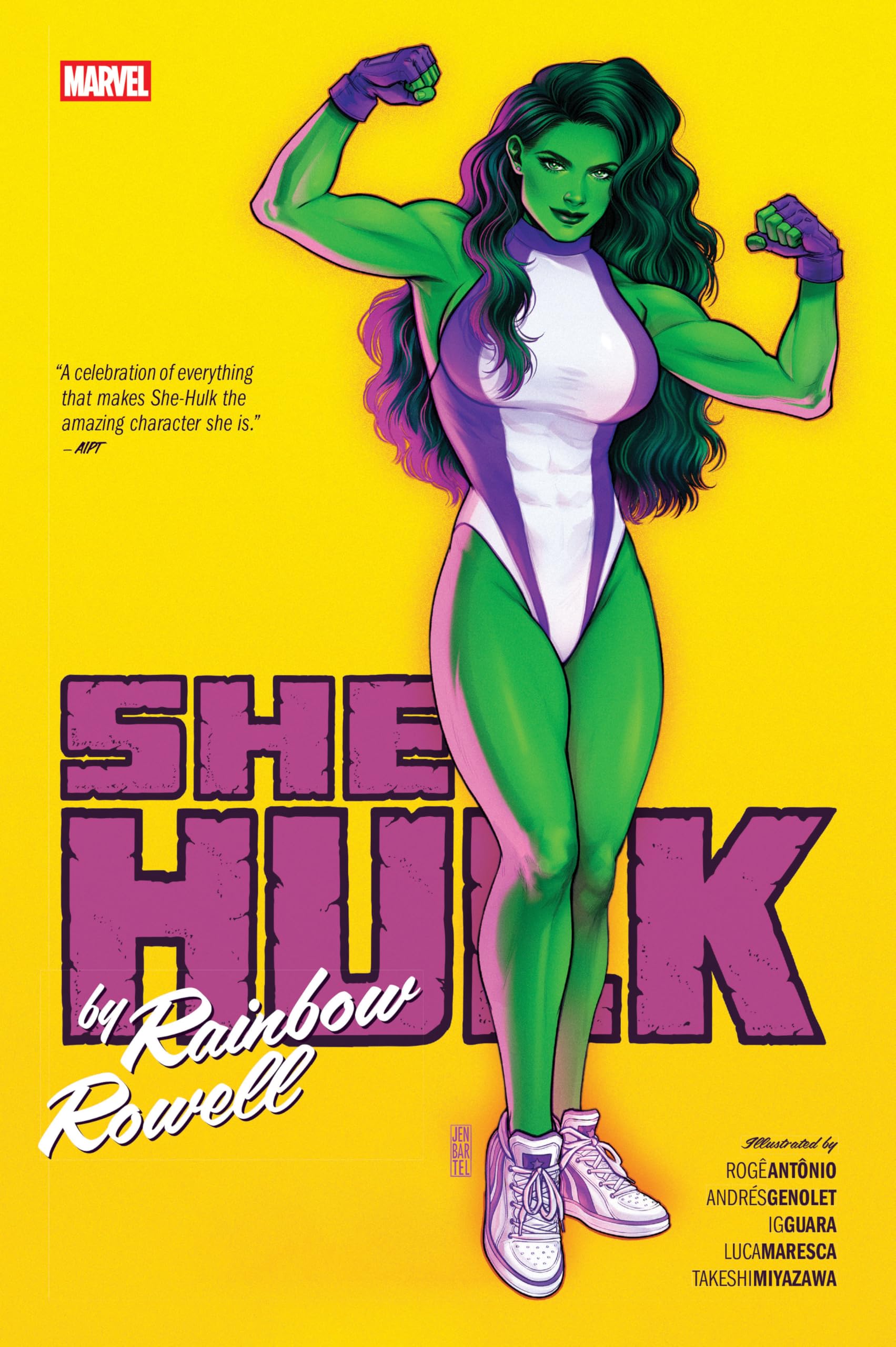 jaquette album She-Hulk By Rainbow Rowell Omnibus Jen Bartel Cover