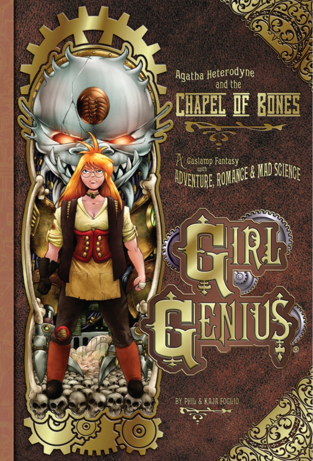 jaquette album Girl Genius Volume 8: Agatha Heterodyne and the Chapel of Bones