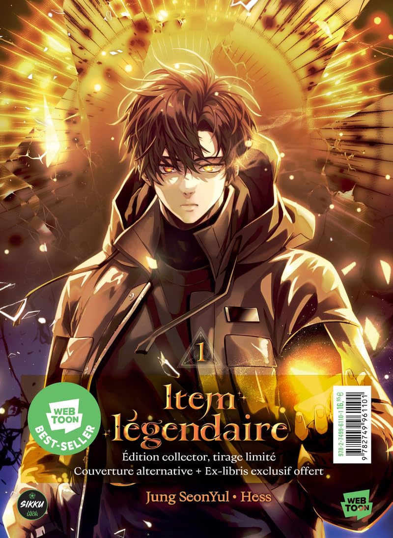 jaquette album Item légendaire - Edition Collector - Tome 1 - Webtoon Nouveauté 2025 (1)