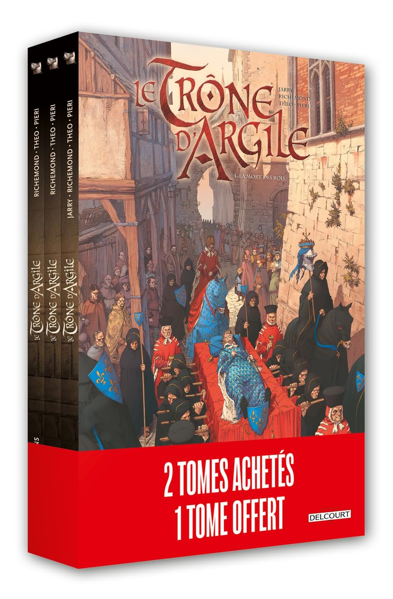 jaquette album Le Trône d'argile - pack T04 édition HC + T05 +T06