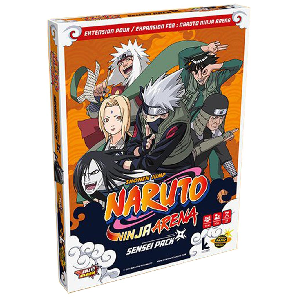 jaquette album Naruto Ninja Arena Extension Sensei / Jeu de société / 10+ / 2-6 joueurs / 15 minutes