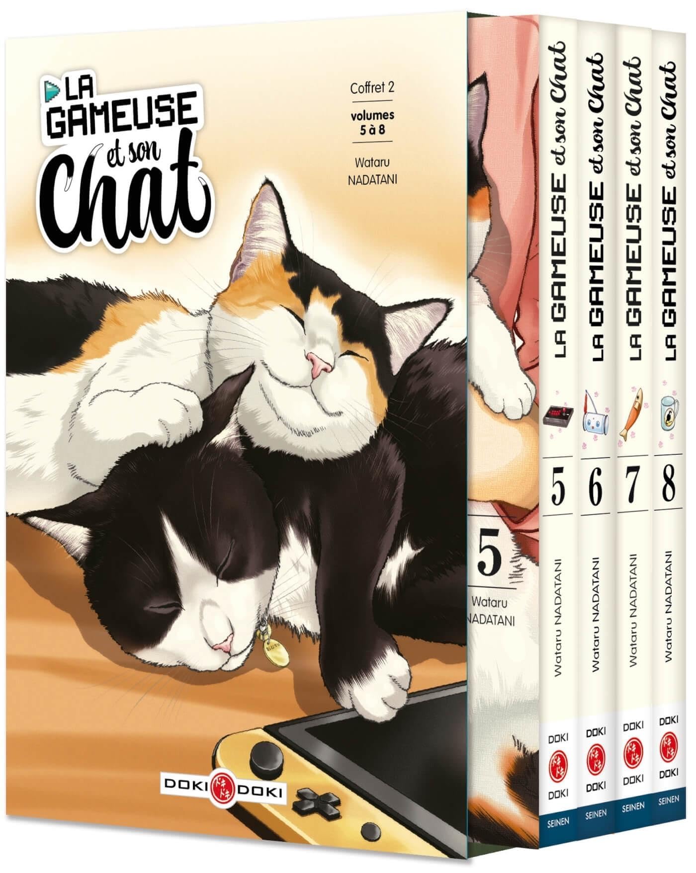 jaquette album La Gameuse et son chat - Coffret vol. 05 à 08