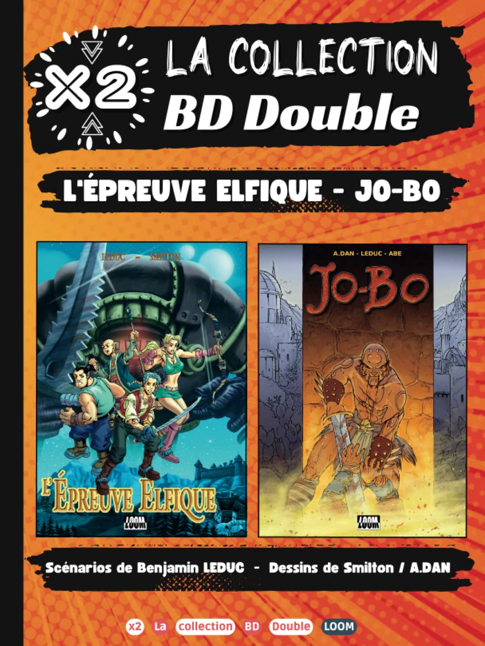 jaquette album BD Double : L'épreuve Elfique + Jo-Bo: Collection X2 | BD Fantastique Heroic Fantasy pour Ado et Adulte