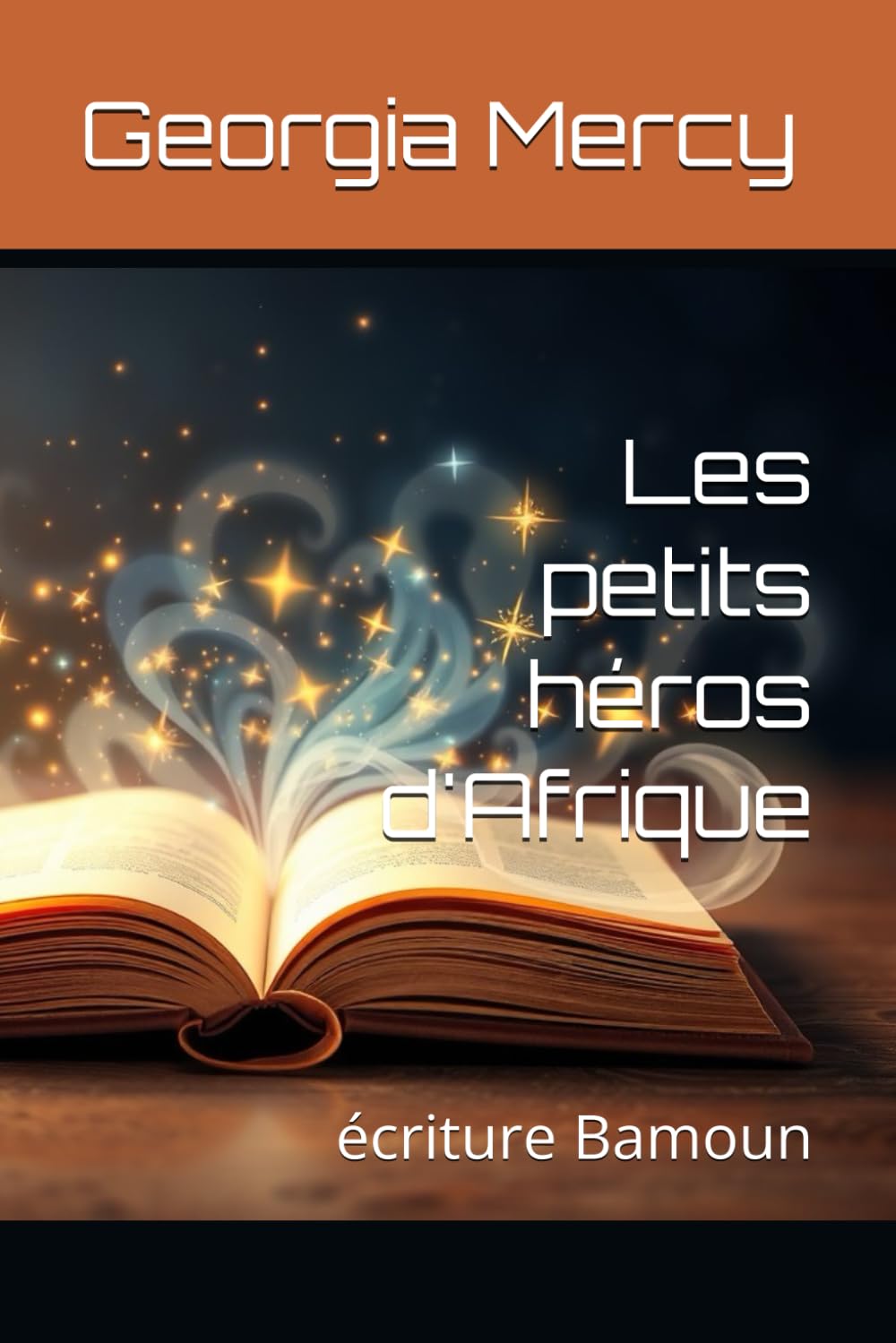 jaquette album Les petits héros d'Afrique: écriture Bamoun