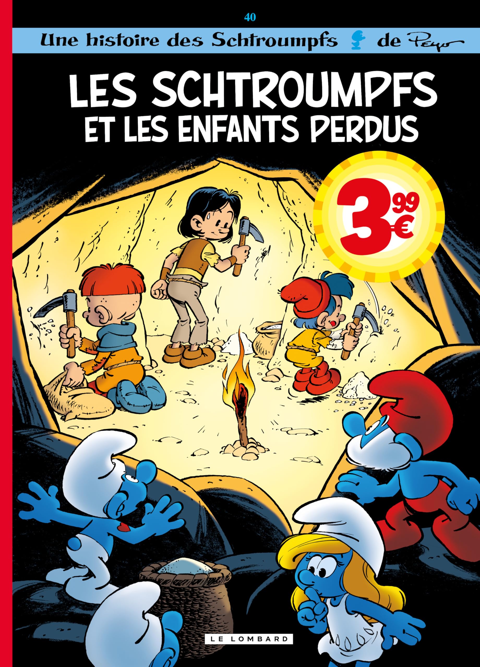 jaquette album Les Schtroumpfs Lombard - Tome 40 - Les Schtroumpfs et les enfants perdus