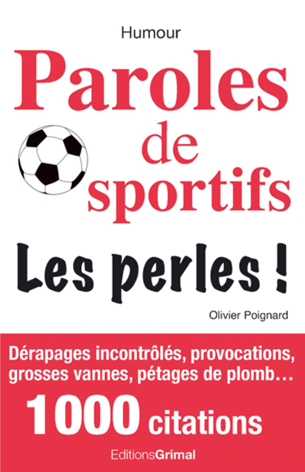 jaquette album Paroles de sportifs : Les Perles