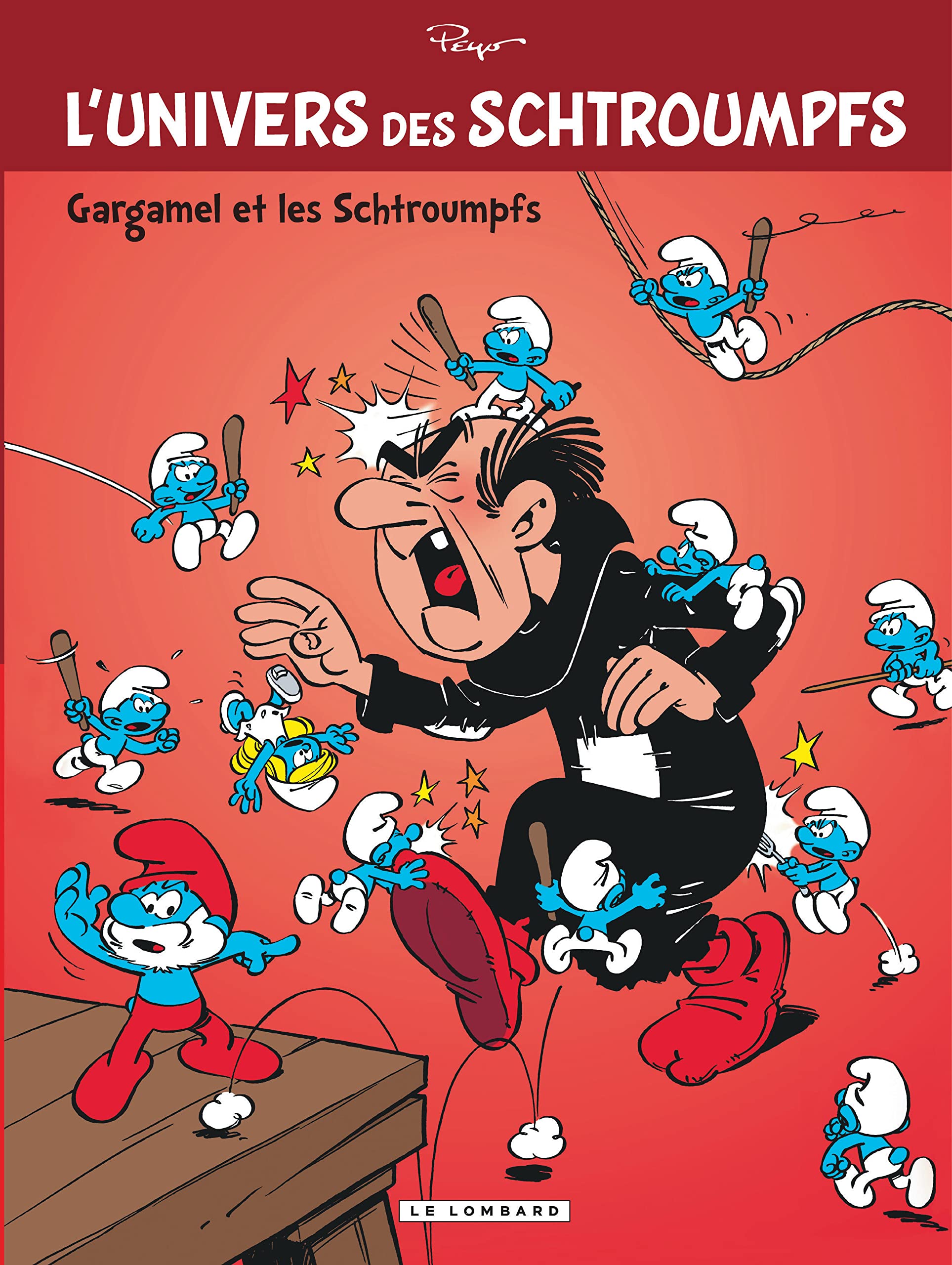 jaquette album L'Univers des Schtroumpfs - tome 1 - Gargamel et les Schtroumpfs