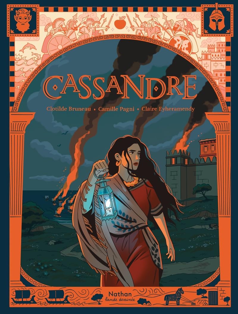 jaquette album Contes & Légendes - Cassandre - BD illustrée sur la princesse de Troie pour enfants dès 8 ans