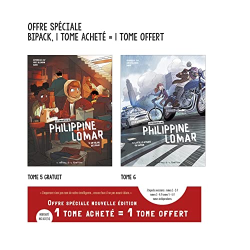 jaquette album Les Enquêtes De Philippine Lomar Tome 6 - Tome 6 : La Folle Affaire Du Saphir - Avec Les Enquêtes De Philippine Lomar Tome 5, Un Vilain Des Faux Offert