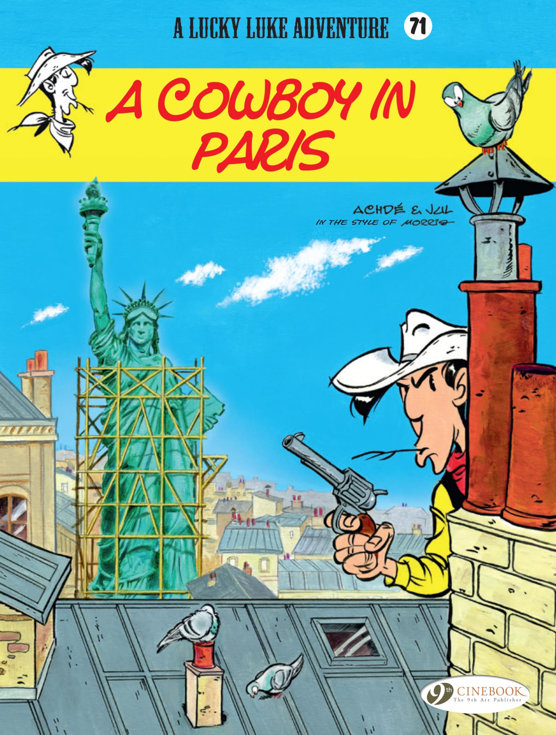 jaquette album Lucky Luke - volume 71 A Cowboy in Paris (71)