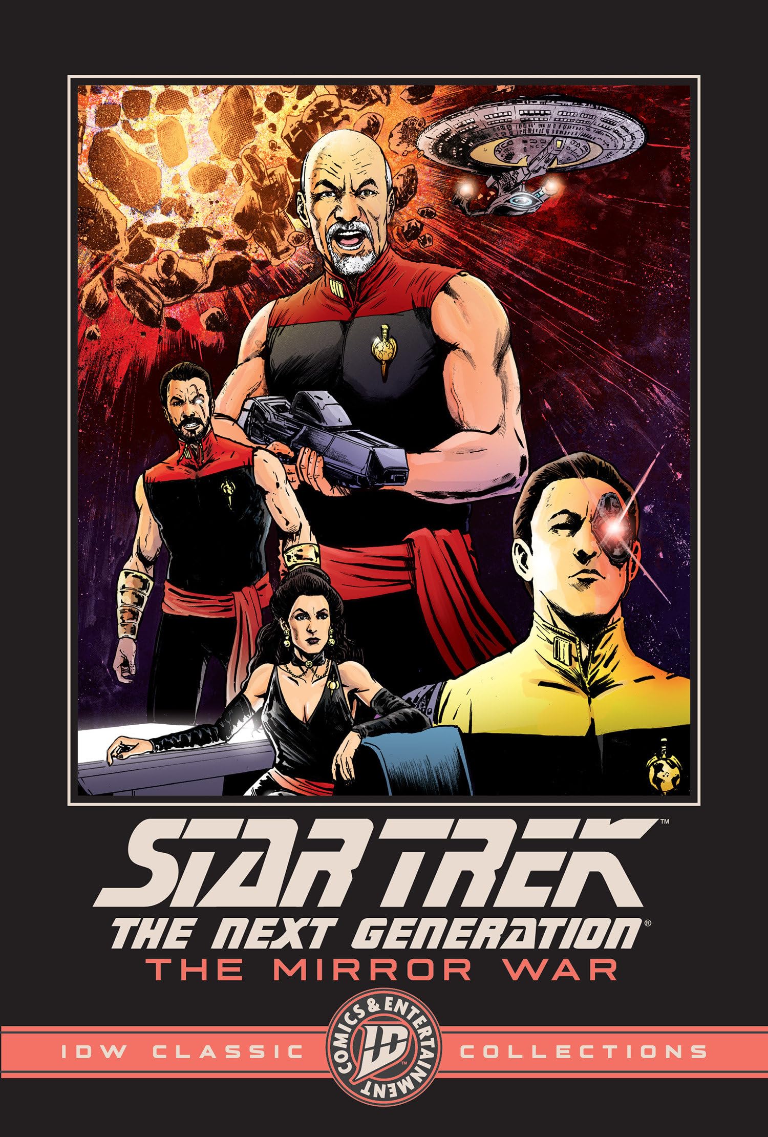 jaquette album Star Trek: The Next Generation--The Mirror War--IDW Classic Collections