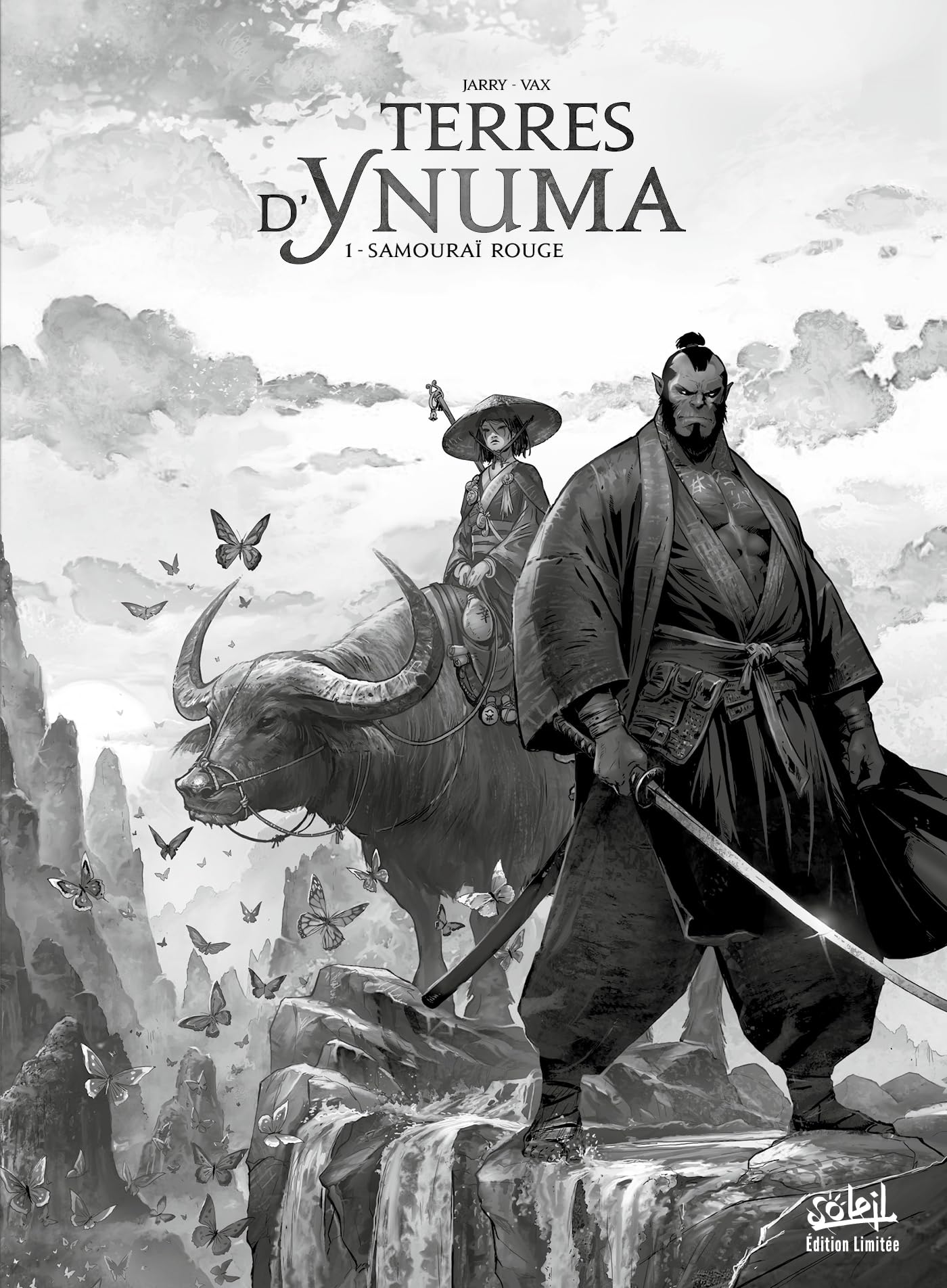 jaquette album Terres d'Ynuma T01 - Edition NB: Samourai rouge