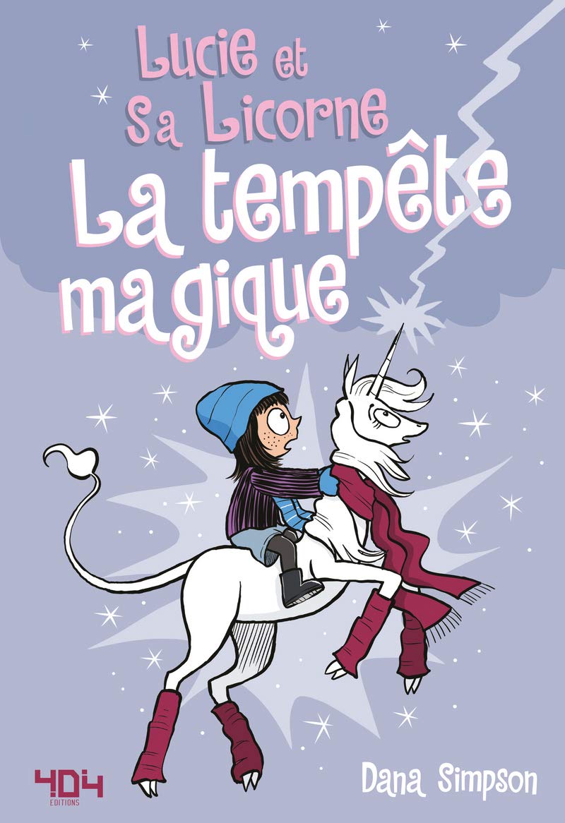 jaquette album Lucie et sa licorne - La tempête magique - Bande dessinée jeunesse - Dès 8 ans