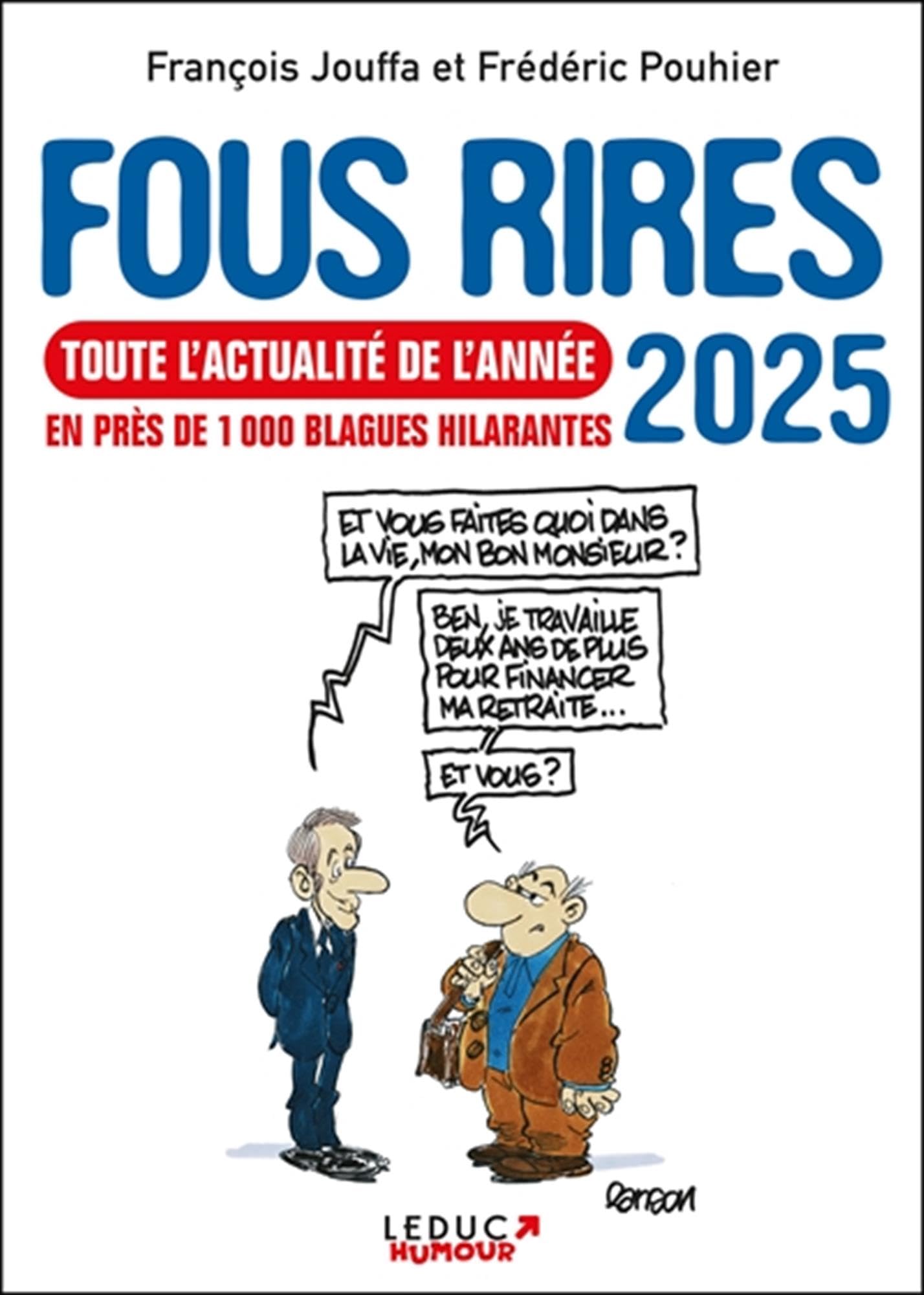 jaquette album Fous rires 2025: Toute l'actualité de l'année en près de 1000 blagues hilarantes