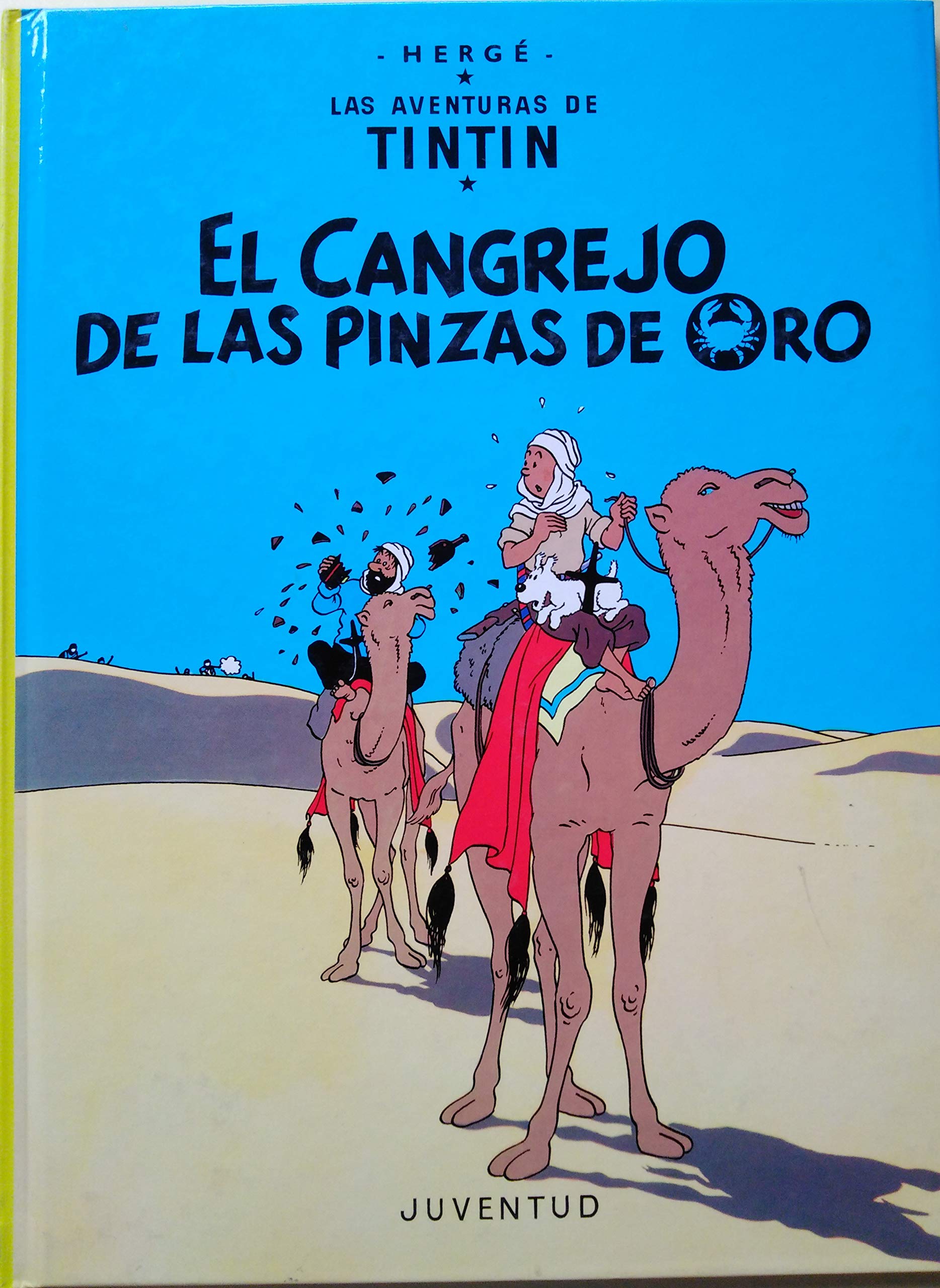 jaquette album El cangrejo pinzas de oro (en espagnol). Las aventuras deTintin