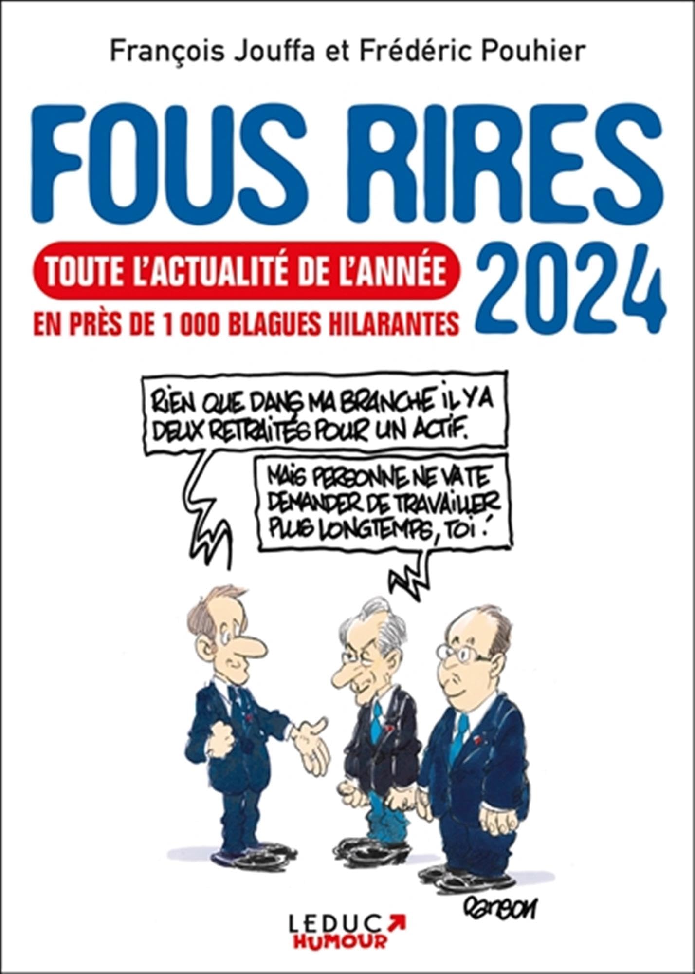 jaquette album Fous rires 2024: EN PRÈS DE 1 000 BLAGUES HILARANTES