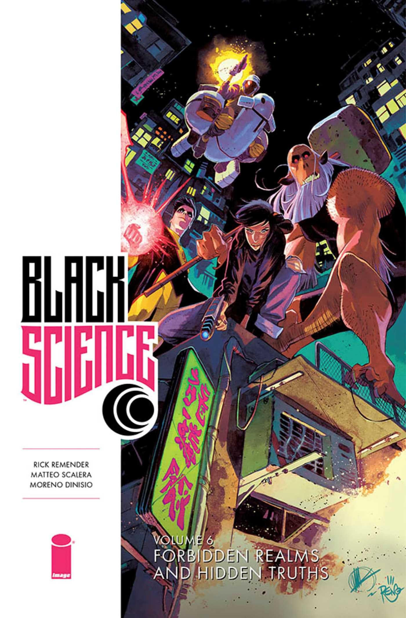 jaquette album Black Science Volume 6: Forbidden Realms and Hidden Truths
