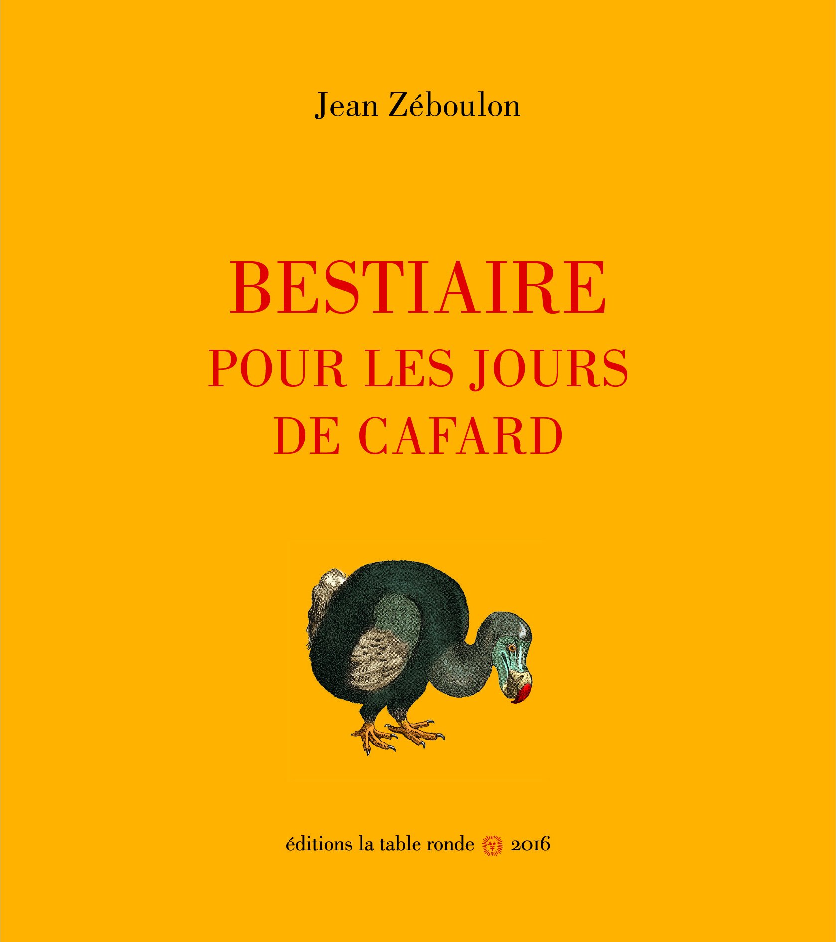 jaquette album Bestiaire pour les jours de cafard