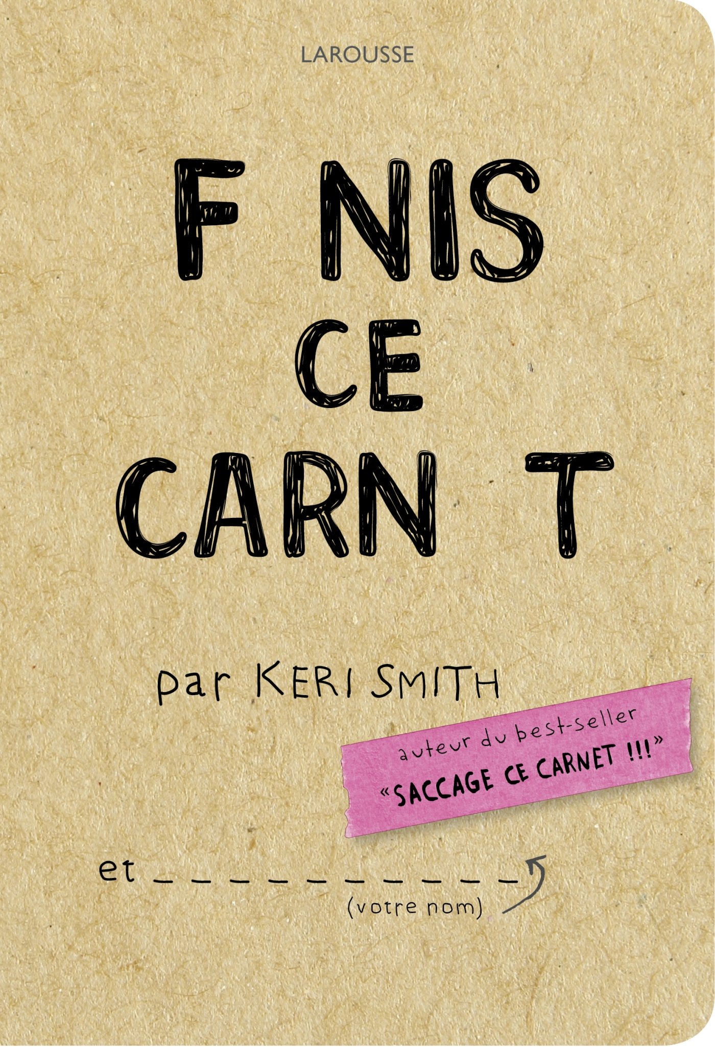 jaquette album FINIS CE CARNET