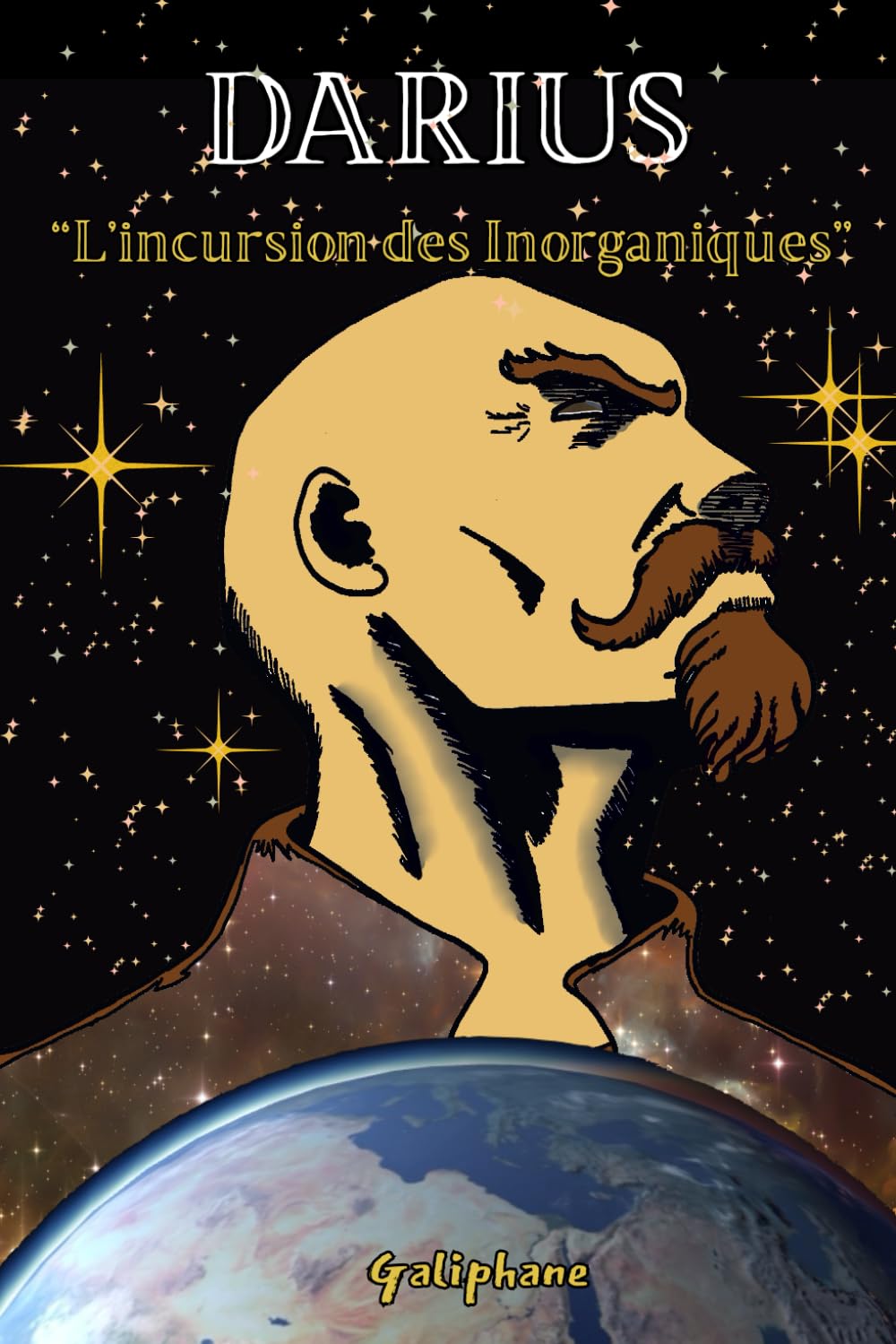 jaquette album DARIUS - L'incursion des Inorganiques: Une bande dessinée de science-fiction entre mysticisme druidique et invasion extra-dimensionnelle : un voyage épique à travers l'espace et le temps.