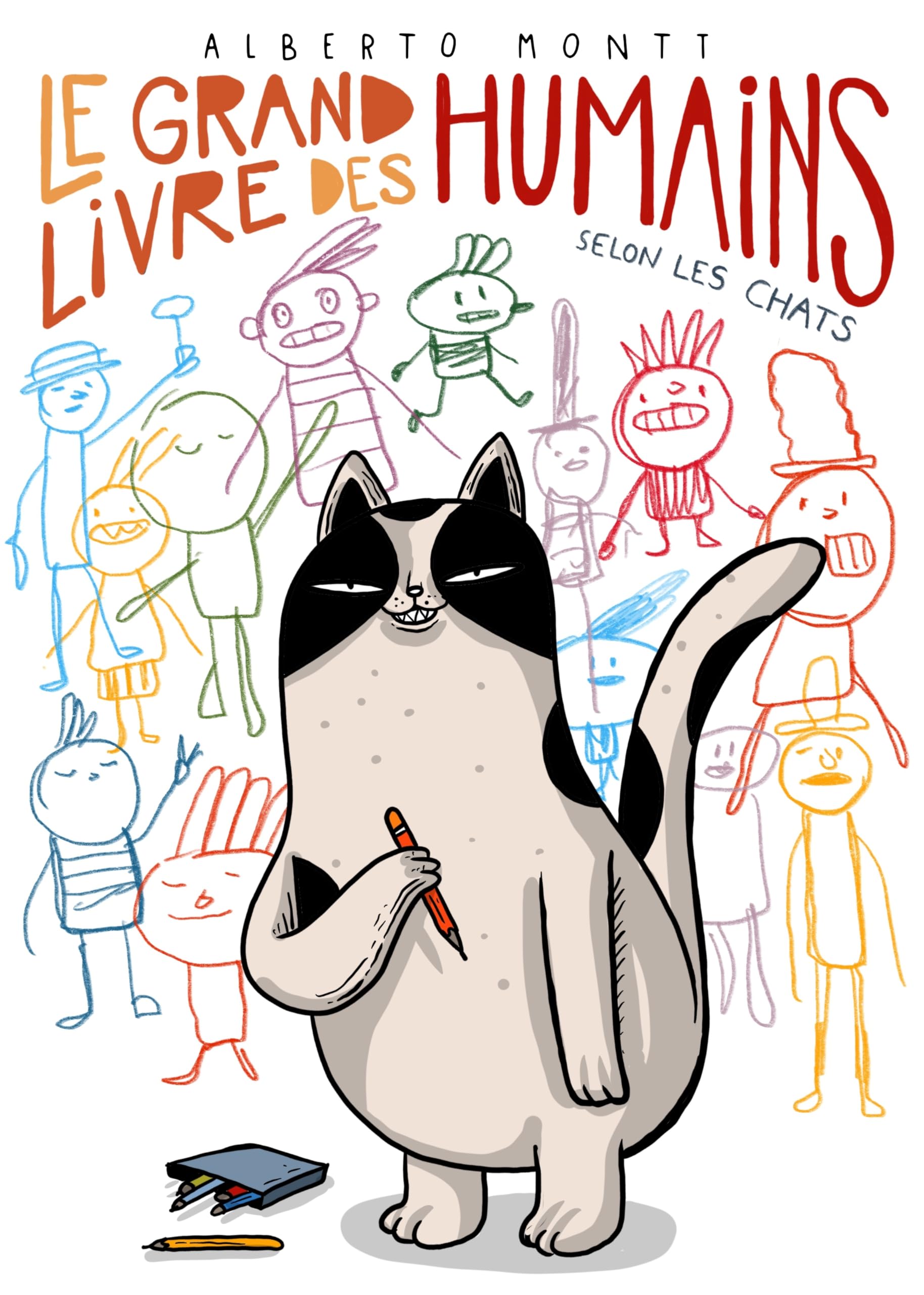 jaquette album Le grand livre des humains selon les chats