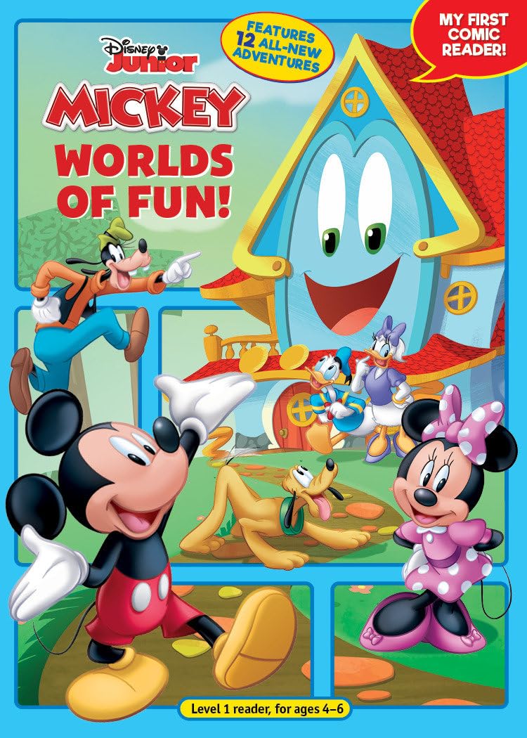 jaquette album Mickey Mouse Funhouse: Worlds of Fun!: My First Comic Reader!