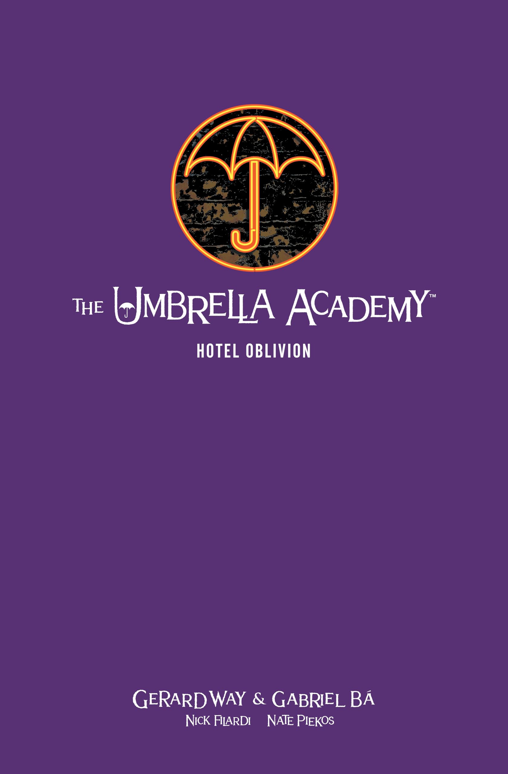 jaquette album The Umbrella Academy Library Edition Volume 3: Hotel Oblivion