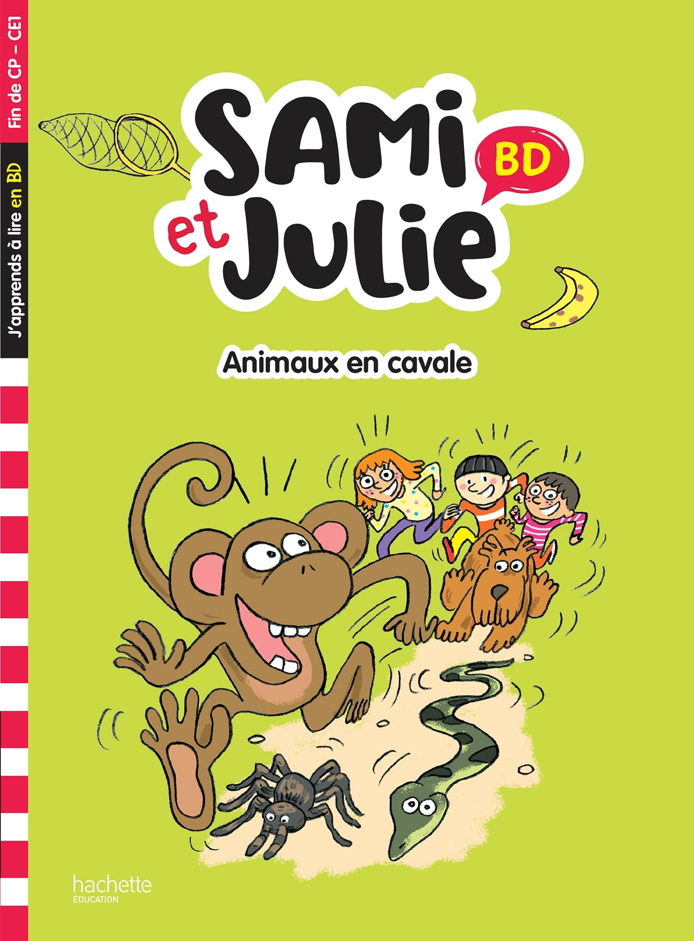 jaquette album Sami et Julie BD Fin de CP- CE1 - Animaux en cavale