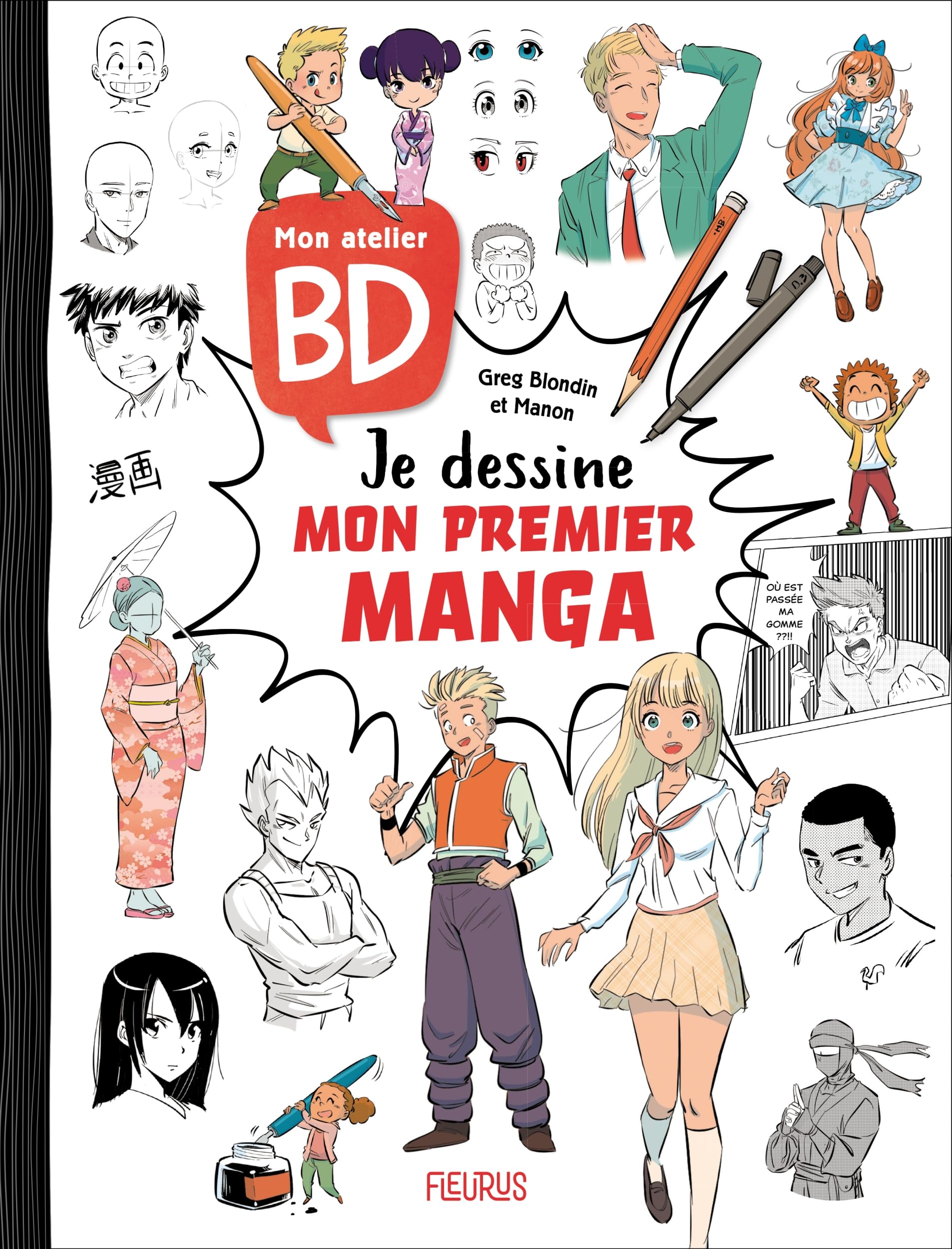 jaquette album Mon atelier BD - Je dessine mon premier manga