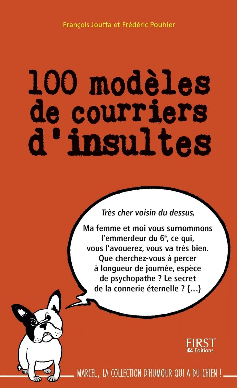jaquette livre 100 modèles de courriers d'insultes