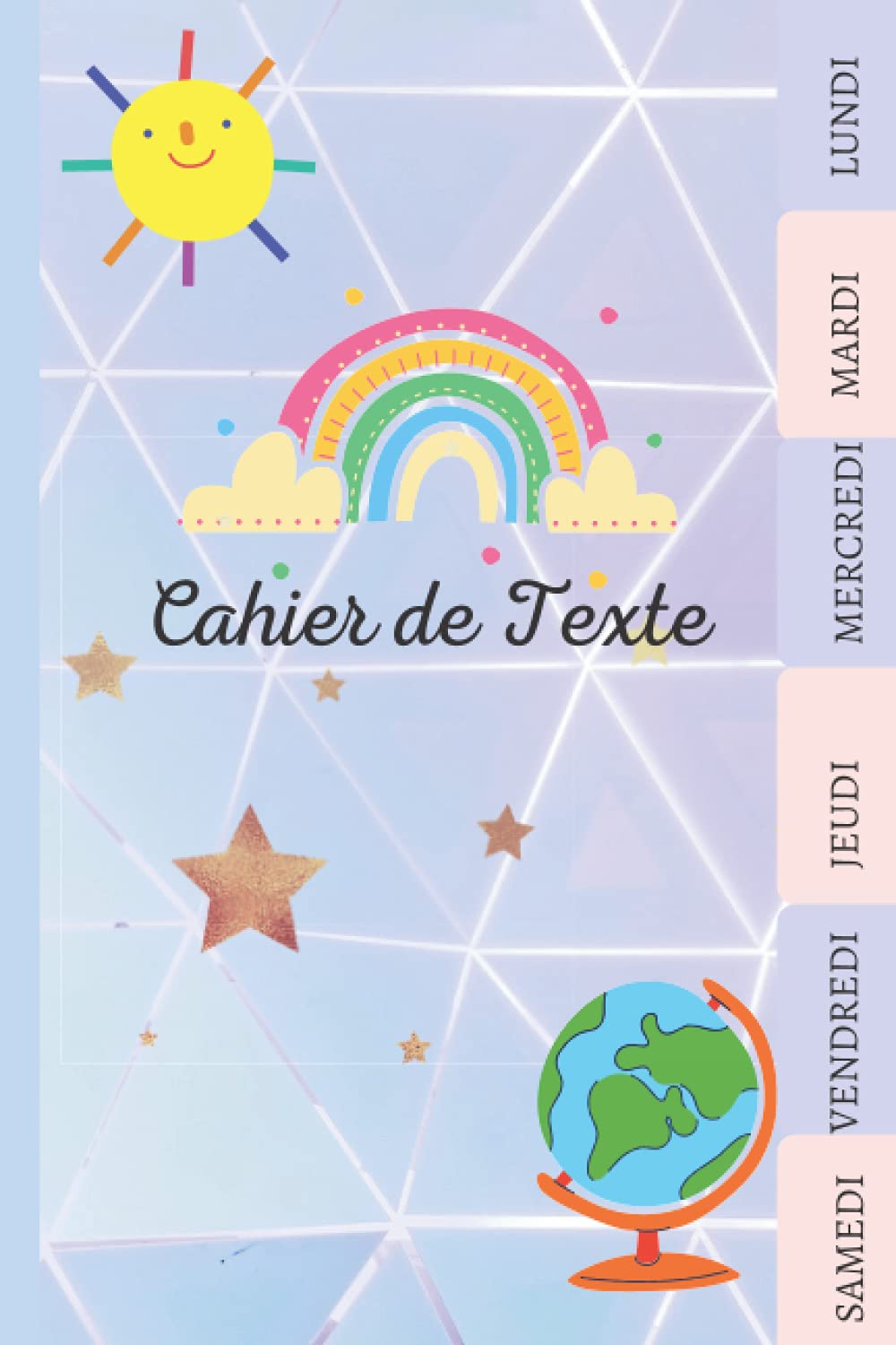 jaquette album Cahier de texte: Agenda scolaire pour fille et garçon | Primaire cp-ce1-ce2-cm1-cm2 | Simple et Pratique pour vos Leçons et Devoirs.