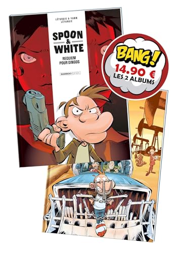 jaquette album Spoon And White - Pack En 2 Volumes : Tome 1, Requiem Pour Dingos - Tome 9, Road'ntrip