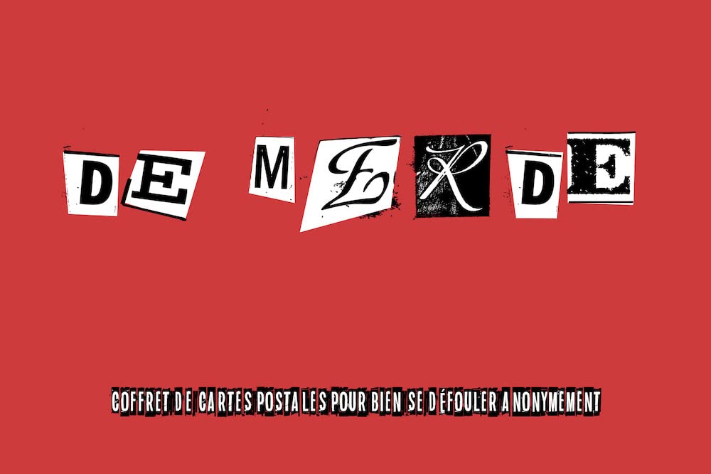 jaquette album De merde: Coffret de cartes postales pour bien se défouler anonymement