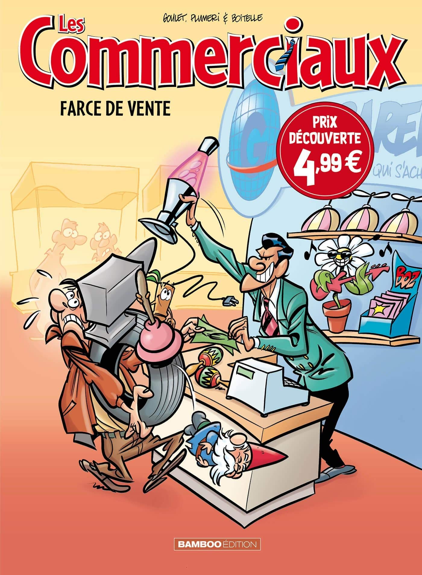 jaquette album Les Commerciaux - tome 01 - top humour 2021: Farce de vente