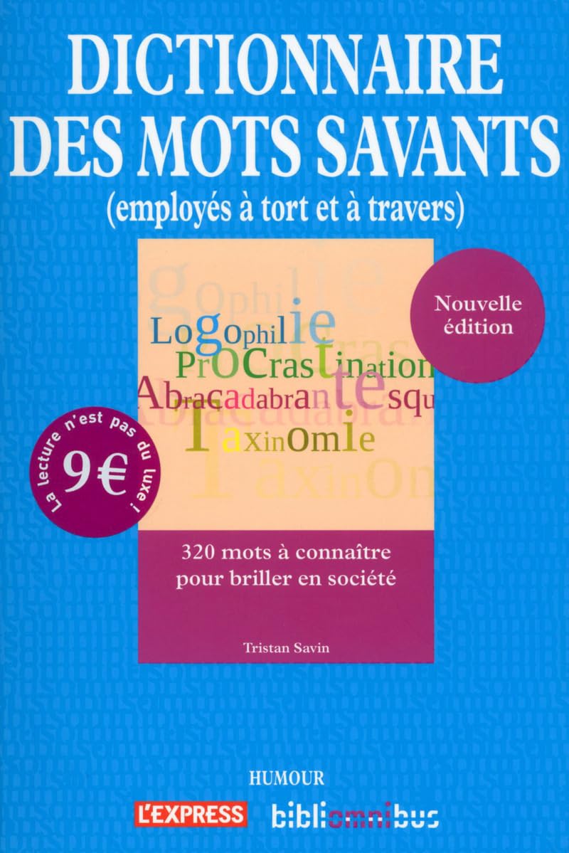 jaquette album Dictionnaire des mots savants (employés à tort et à travers)