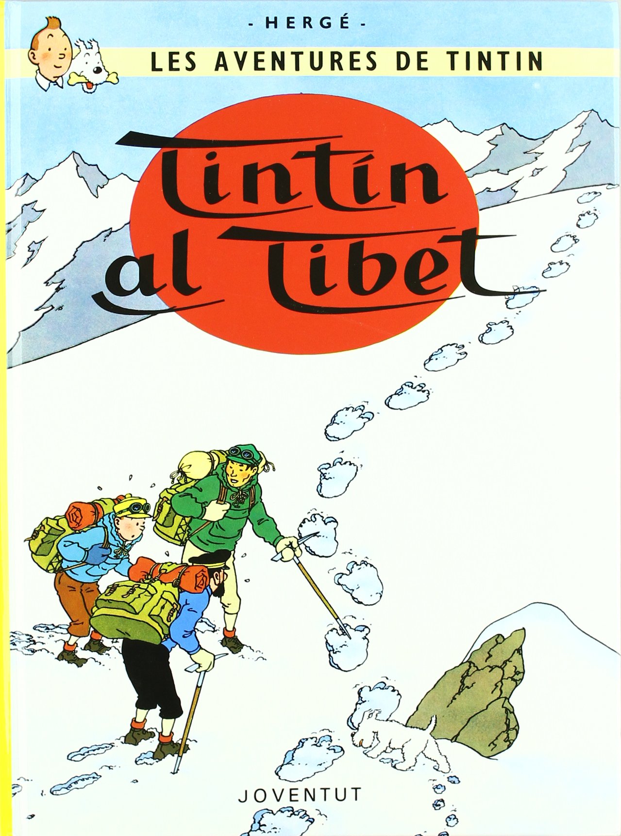 jaquette album Tintin in Catalan: Tintin al Tibet