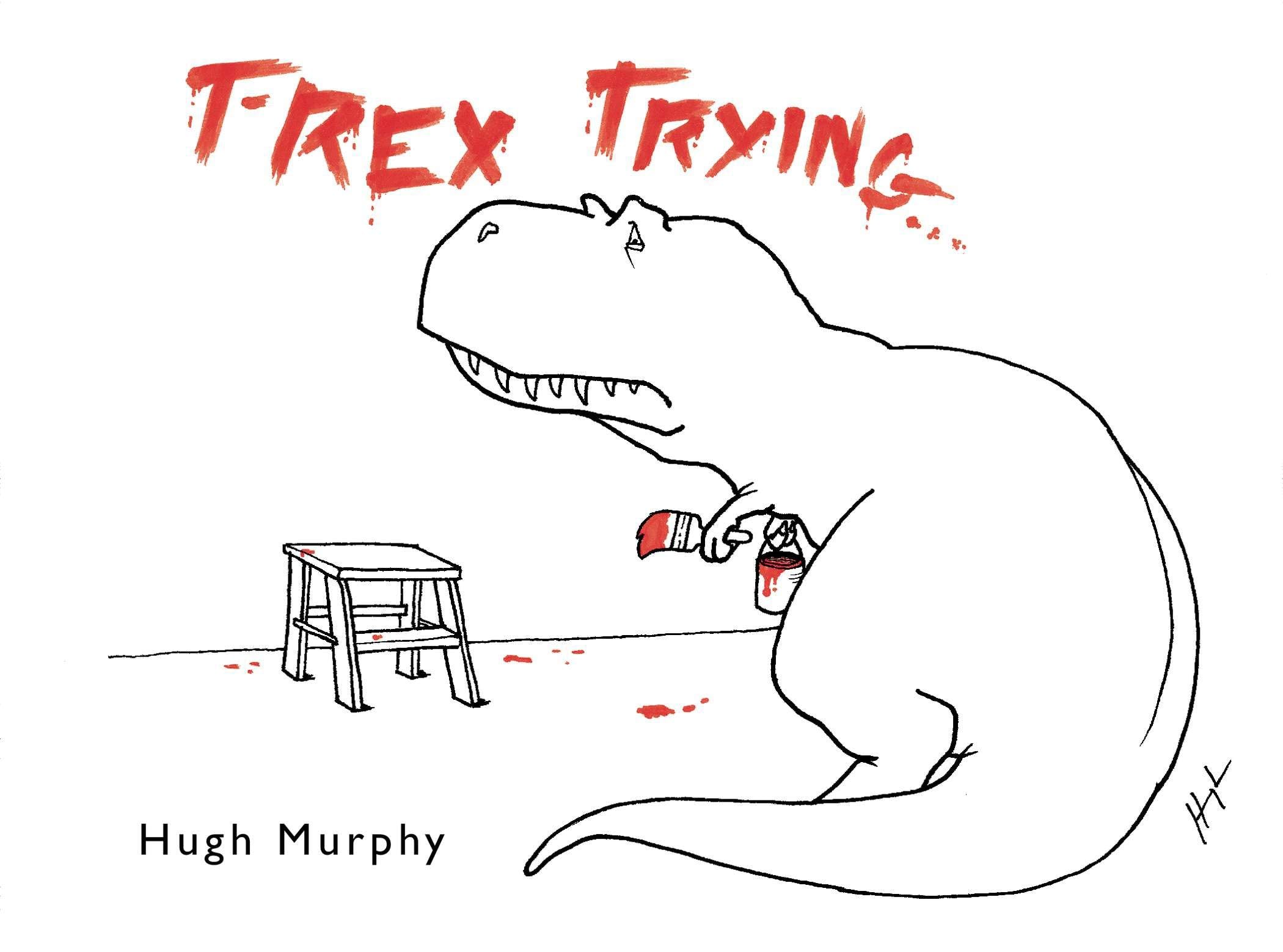 jaquette livre T-Rex Trying