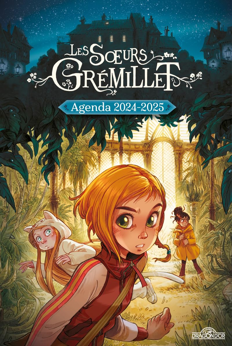 jaquette album Les Sœurs Grémillet – Agenda 2024-2025 – Avec des anecdotes sur les bandes dessinées et des activités – Dès 7 ans