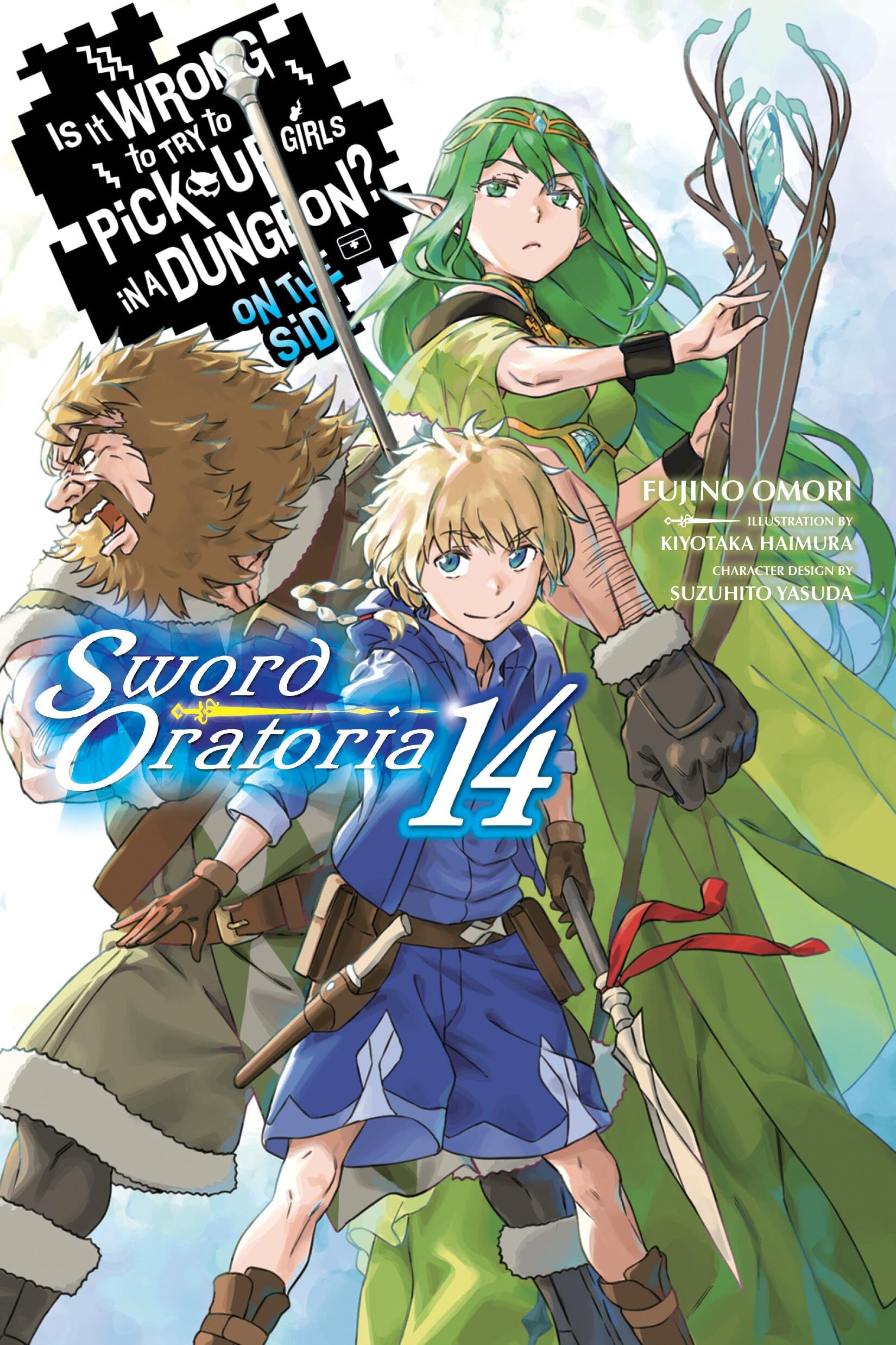 jaquette album Is It Wrong to Try to Pick Up Girls in a Dungeon? On the Side: Sword Oratoria, Vol. 14 (light novel)