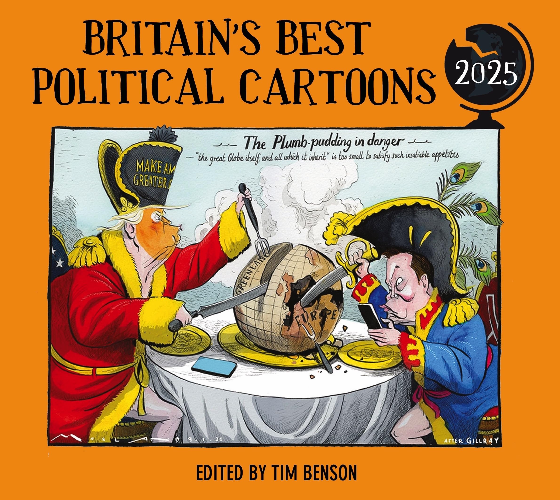 jaquette livre Britain's Best Political Cartoons 2025: The hilariously funny anthology and annual institution
