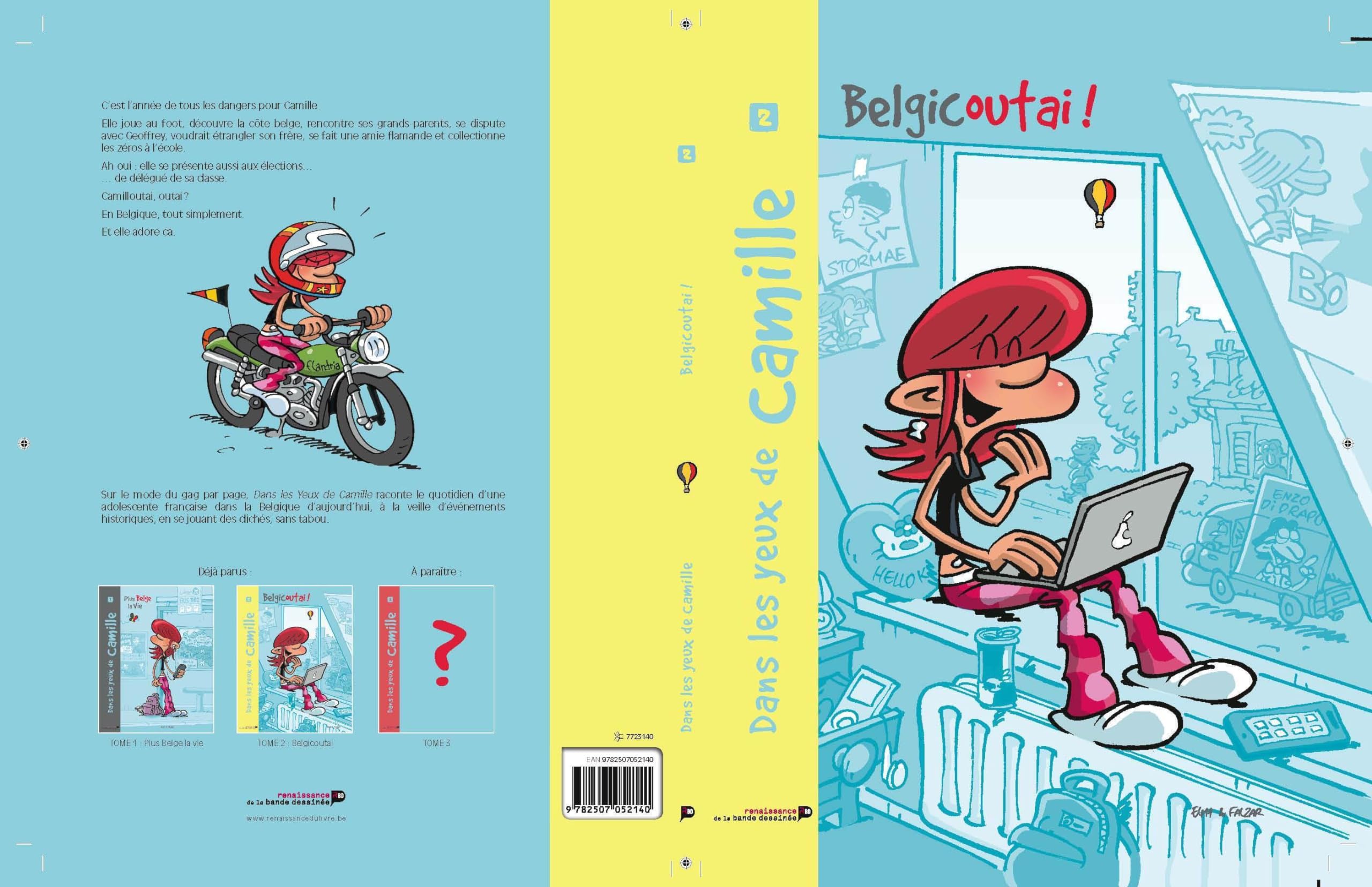 jaquette album Dans les yeux de Camille. Vol. 2. Belgicoutai !
