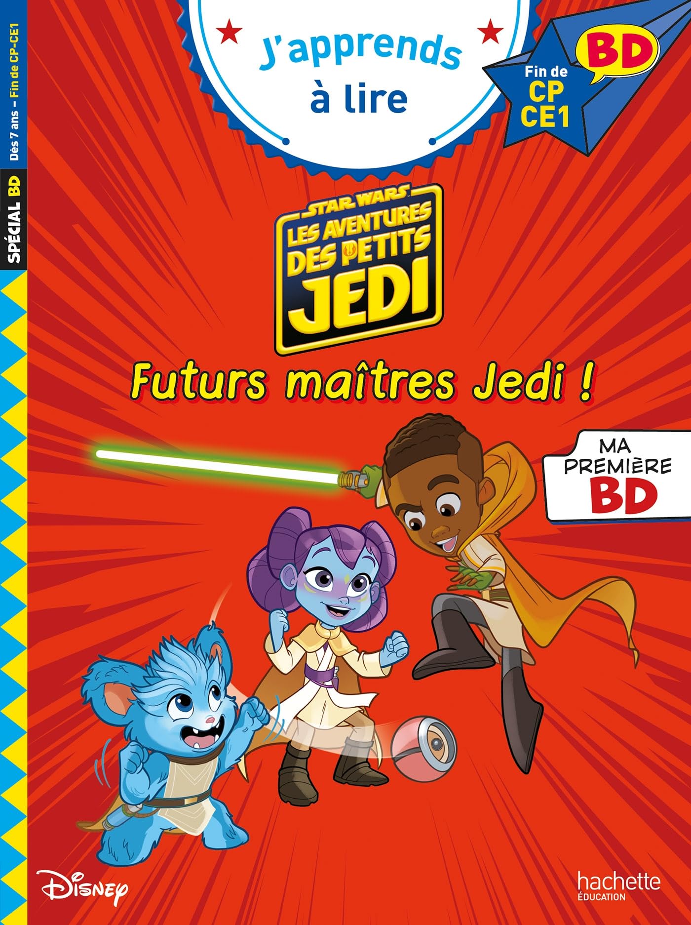 jaquette album Disney BD Fin de CP-CE1 - Les aventures des petits Jedi - Futurs maîtres Jedi !