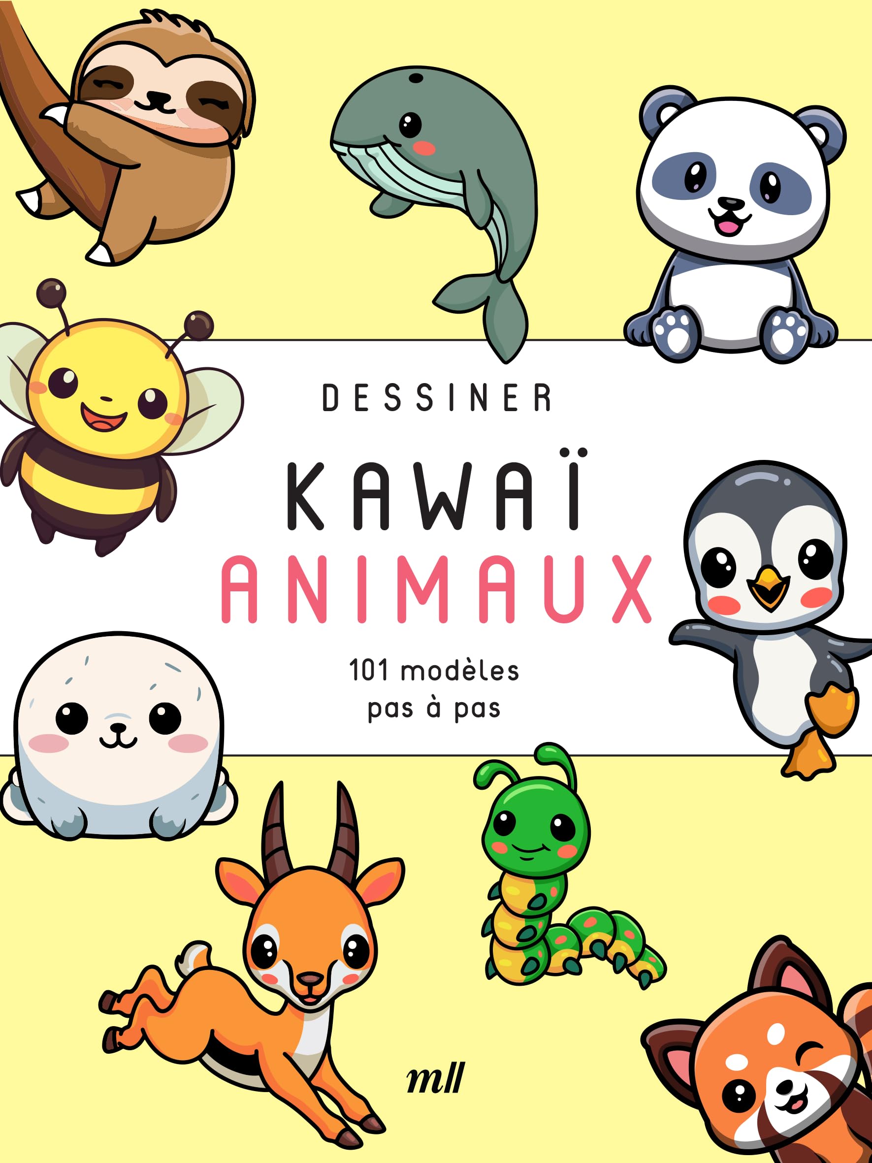 jaquette album Dessiner kawaï - Animaux: 101 modèles pas à pas
