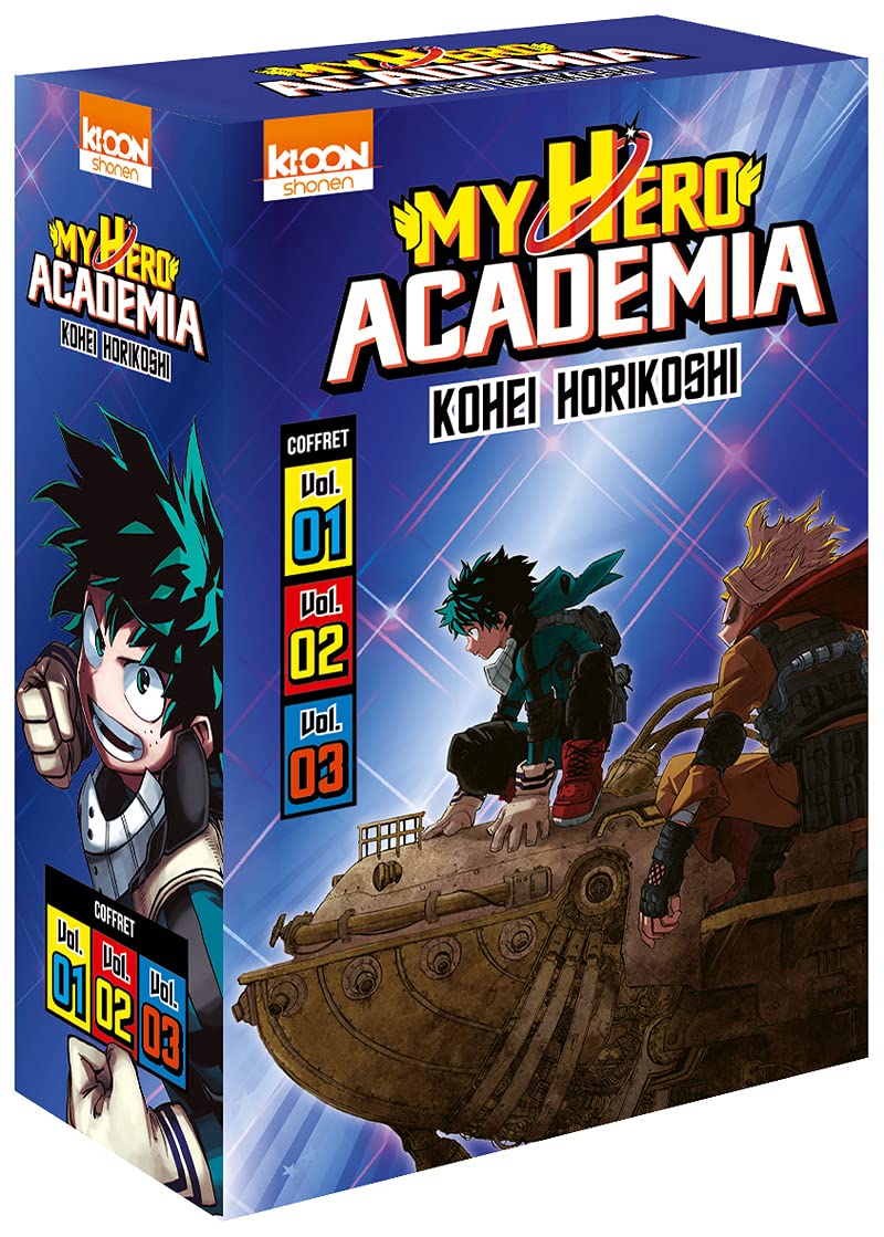 jaquette album Coffret My Hero Academia vol. 1 à 3