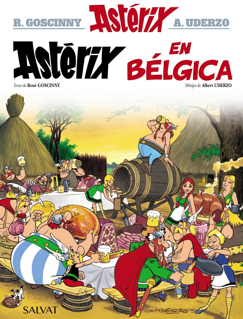 jaquette livre Astérix en Bélgica
