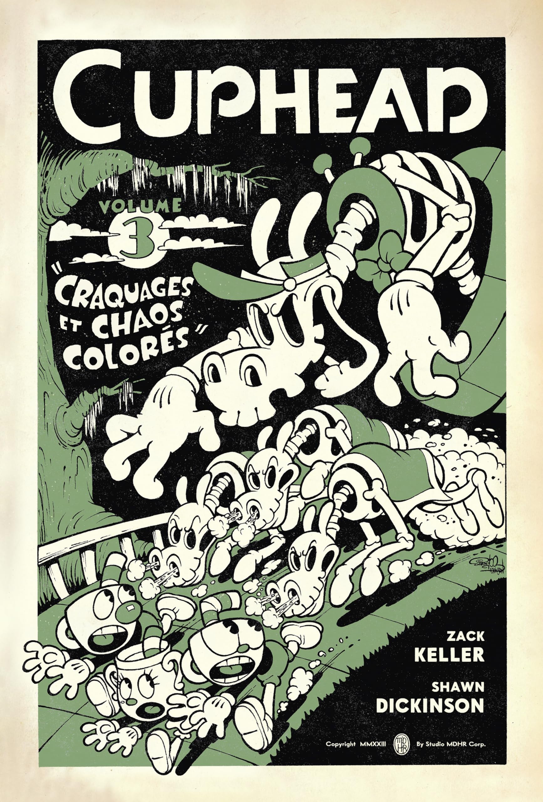 jaquette album Cuphead: Coloré, éclatant et chaotique.