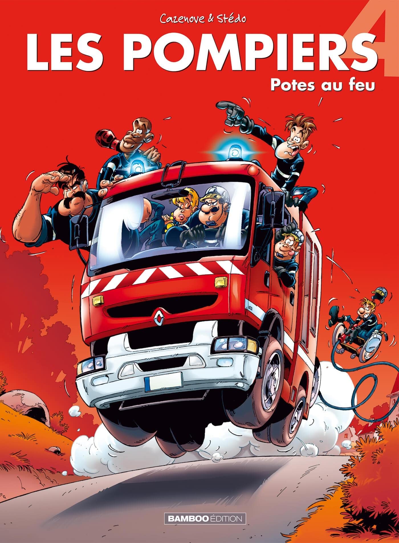 jaquette album Les Pompiers - tome 04 - top humour: Potes au feu