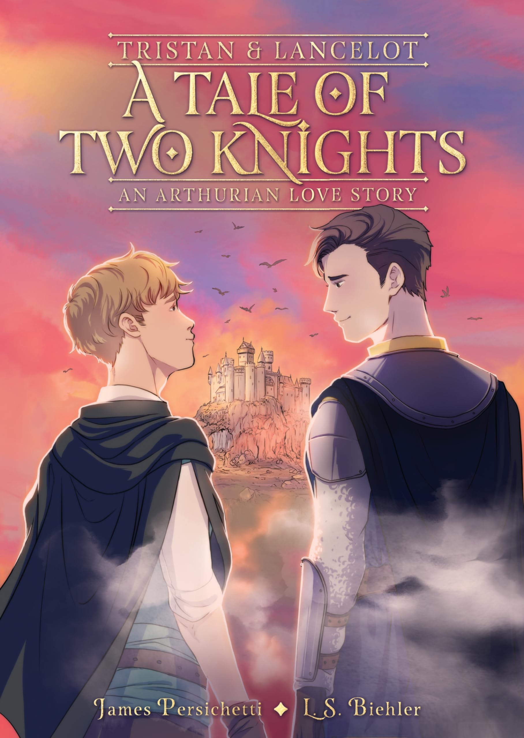 jaquette album Tristan and Lancelot: A Tale of Two Knights: A Graphic Novel – A Young Adult Queer Romance with an Epic Arthurian Quest