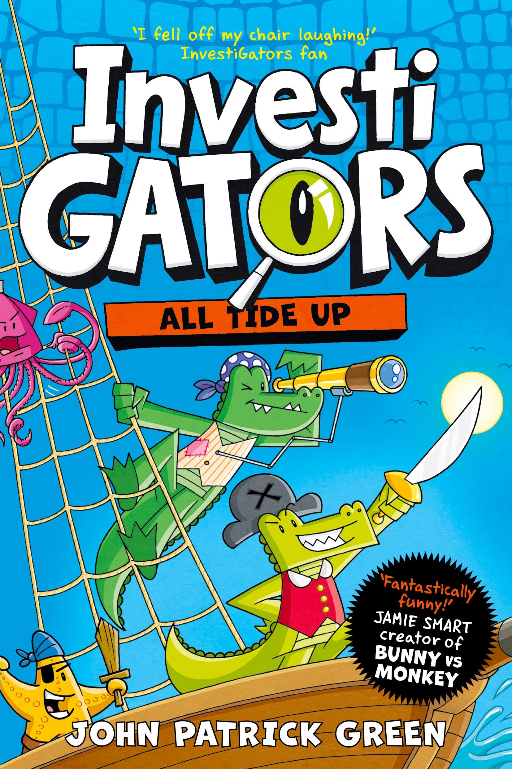 jaquette livre InvestiGators: All Tide Up: A Laugh-Out-Loud Comic Book Adventure!